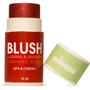 Enooso - Blush in crema stick per Guance Labbra e Occhi CARAMELLO - Illuminante Viso Naturale Profumato e Nutriente con Miche - Glassy Make up 100% Vegan e Artigianale - Made in Italy