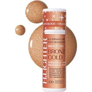 Senso Naturale Stick Illuminante Viso Solido Nutriente per Contouring con Burro di Karité, Murumuru, Cacao e Oli Vegetali Pregiati, 100% Naturale e Vegano (Bronze Gold (bronzo))