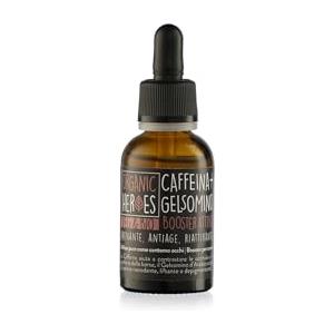 Organic Heroes | Siero Viso con Azione riattivante su borse e occhiaie, Mix ideal per cha la pelle spenta e atona, Siero viso biologico concentrato vegano, Antiage, 30 ml (Caffeina + Gelsomino)