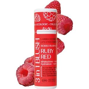Senso Naturale Blush Viso Solido Nutriente per Contouring, Blush Illuminante Stick con Burro di Karité e Olio di Ricino 100% Naturale e Vegano