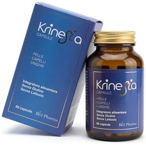BI3 Pharma Krinesia Integratore Per Capelli Pelle Unghie 60 Capsule | Biotina Zinco Selenio con Serenoa Repens, Reishi, Miglio ed Equiseto | Supporto Capelli Fragili e Caduta da Stress | Made in Italy