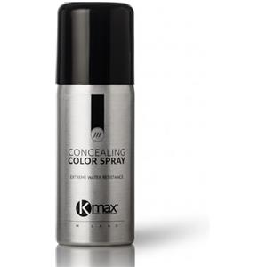 Kmax Concealing Color Spray capelli grigio scuro, Spray ricrescita capelli Bianchi, per diradamento uomo donna, Ritocco colore capelli facile da applicare e reresistente all'acqua - 100 ml