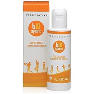 VERDESATIVA Olio all'Arnica ed Artiglio del Diavolo 100 ml - Trattamento Naturale per Dolori Muscolari e Articolari - Con Arnica, Artiglio del Diavolo, e Oli Essenziali - Vegan, Nichel Tested
