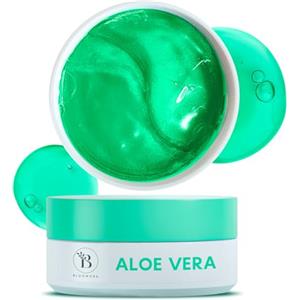 BLOOMORA Patch Occhi Aloe Vera (30 Paia, 60 Pezzi) - Eye Mask Contorno Occhi Idratante e Lenitivo, Patch Occhiaie e Borse, Maschera Occhi in Gel Rinfrescante per Donne