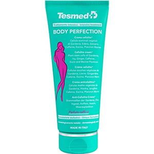 Tesmed Body Perfection crema corpo e anticellulite, idratante, rassodante. Leggero effetto freddo, ottima profumazione. Per pelle a buccia d'arancia e gambe pesanti