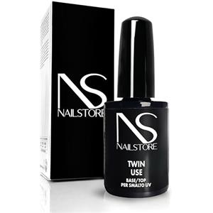 Nail Store NAILSTORE - Twin Use Base e Top per Smalto Gel - smalto semipermanente - Gel Unghie - autolivellante - con dispersione 10ml