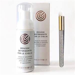 BeMódi Mousse Detergente Struccante Ciglia e Viso con Pennellino Regalo/ 170 ml/Schiuma Detergente Delicata/Prolunga la Durata delle Ciglia Extension/Toglie Make Up/Uso Professionale e Casalingo