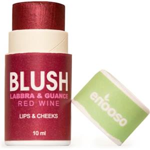 Enooso - Blush in crema stick per Guance Labbra e Occhi VINO - Illuminante Viso Naturale Profumato e Nutriente con Miche - Glassy Make up 100% Vegan e Artigianale - Made in Italy