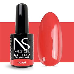 Nail Store Smalto Semipermanente Corallo 15ml - Smalto Gel Unghie Colorato Professionale - Colore Vibrante e Lunga Durata - UV/LED Made in Italy