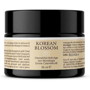 ALOHALABS Korean Blossom Crema Viso Anti-Età con Tecnologia Drone Cosmetico® - Idratante e Nutriente - Texture Ricca e Setosa - Per Tutti i Tipi di Pelle - 50 ml
