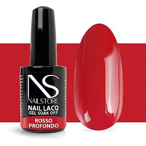 Nail Store Smalto Semipermanente Rosso Profondo 15ml - Smalto Gel Unghie Rosso Classico Professionale - Colore Intenso e Lunga Durata - UV/LED Made in Italy