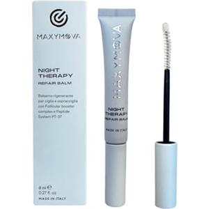 MAXYMOVA Night Therapy Repair Balm - Siero Balsamo Riparatore per Ciglia e Sopracciglia - Trattamento con Peptidi PT-37 e Follicular Booster Complex. Dopo Laminazione