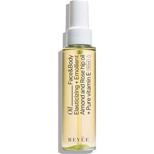 REVEE REVÉE OIL, Olio Secco Corpo e Viso - Mandorle, Rosa Mosqueta e Vitamina E - Elasticizzante, Lenitivo - Ideale per Pelle Secca, Cicatrici, Smagliature - 100 ml