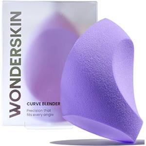Wonderskin Curve Blender - Spugna trucco in attesa di brevetto con design ergonomico per sfumature e contouring impeccabili - Per fondotinta, creme e polveri