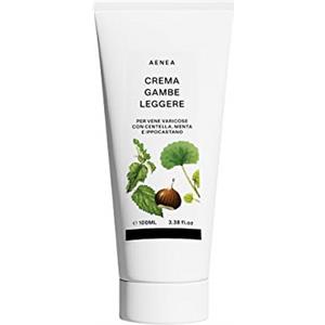 AENEA - Crema contro Vene Varicose e Gambe e Caviglie Gonfie 100ml - Con Centella, Menta e Ippocastano Naturale - Stimola la Circolazione Sanguigna