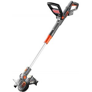 FUXTEC Decespugliatore a batteria 20V FX-E1RT20-SET - Tagliabordi 25cm con batteria 2Ah e caricatore - Asta telescopica 20cm - Testa regolabile 180° - 20 lame incluse - Sistema una batteria per tutti