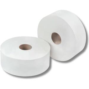 Bulky Soft BS-65005 - Carta igienica Maxi-Jumbo a 2 strati, diametro 24,5 cm, confezione da 6 pezzi, colore: Bianco