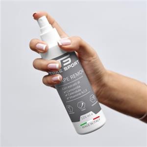 TS TAKE SPORT Olio spray tape remover, per la rimozione e pulizia da residui colla Nastro kinesiologico o tape sportivo. Kinesio tape, kinesio taping, ottimo come olio massaggi sport. 125 ml
