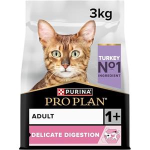 Purina PRO Plan Delicate Digestion Crocchette Gatti Adulti Ricco in Tacchino 3kg