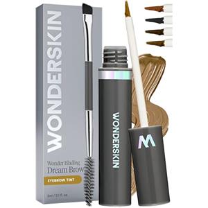 Wonderskin Gel per sopracciglia Wonderskin Dream Brow, gel per sopracciglia a lunga tenuta, mascara waterproof per sopracciglia, gel colorato anti-trasferimento e filler per sopracciglia (biondo)