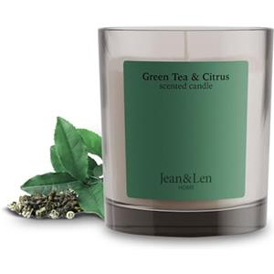 Jean & Len Candela Green Tea & Citrus, profumo fresco, vegana, 195 g