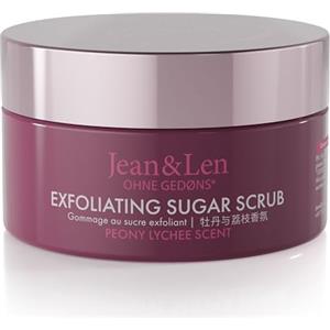 Jean & Len Scrub allo Zucchero Peony & Lychee, pulizia profumata, con oli nutrienti, senza parabeni né siliconi, 200 ml