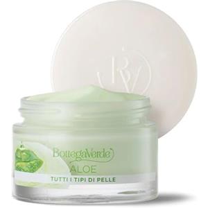 Bottega Verde - Aloe, Crema Viso Idratante, 50 ml, Idrata in Profondità, con Aloe Bio, per Tutti i Tipi di Pelle