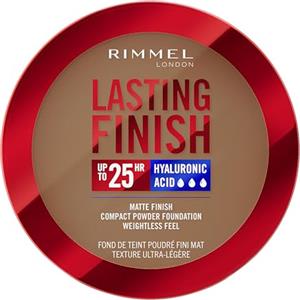 Rimmel London, Lasting Finish, 004 Warm Cinnamon, Fondotinta Compatto, Finish Soft-Focus, Finish opaco, Coprenza totale, SPF20, Formula vegana, 7 g