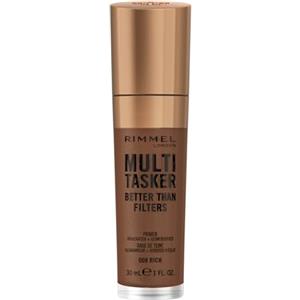 Rimmel London Rimmel Multi-Tasker Better Than Filters, 009 Rich Intense, Primer Viso, Glow Booster e Illuminante, Formula Vegana, Leggero, Pigmenti Foto-Riflettenti, Maxi applicatore soffice, 30 ml
