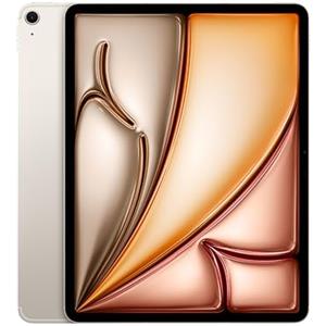 Apple iPad Air 13'' con chip M3: Apple Intelligence, 128 GB, fotocamera frontale e posteriore da 12MP, Wi-Fi 6E + reti cellulari 5G, Touch ID, un giorno intero di batteria — Galassia