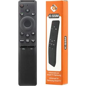 Koomando Telecomando universale per Smart TV Samsung, pronto all'uso, senza programmazione, infrarossi, tasti Netflix Prime Rakuten, pad centrale, solo per TV Samsung originale, no comandi vocali