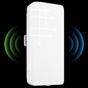 MEETOWN Ripetitore WiFi Esterno, 300Mbps Ripetitore WiFi Outdoor, IP65 Resistente Alle Intemperie, Amplificatore Wireless Esterni con Reapter/AP/Router Mode, Compatibile con Il 99% dei Modelli
