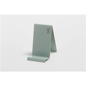 D-Segno CallMe Porta Cellulare da Tavolo, Appoggia Telefono in Metallo Verniciato, Supporto Telefono Scrivania, Porta Telefono Design Italiano Minimal, Made in Italy, cm 8,5x7,5x5 (Verde Eucalipto)