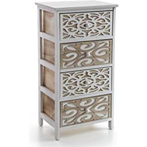 Argonauta Cassettiera Multiuso 4 cassetti in Legno cm 40 x 29 x 73 h