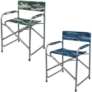 MA MAISON Sedia da Campeggio Regista Pieghevole 55x50x80cm-Struttura in Alluminio, Regge il Peso, Leggera, Giardino, Portatile, Richiudibile, Mare Spiaggia e Pesca- Salvaspazio Assortita