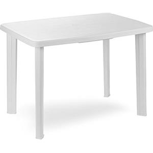 MAURY'S IL NUMERO UNO DEL RISPARMIO Maury's Tavolo da Giardino in Plastica: Moderno, Resistente ed Adatto anche per gli Interni.Facile da Riporre e Perfetto per gli Spazi Esterni. (Bianco, Faretto-101x68xh72 cm)