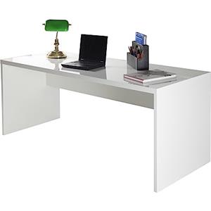 Composad | Scrivania della Linea DISEGNO, Scrivania Bianca, Porta PC, (LxAxP) 180x73x69 cm, Colore Bianco Laccato, per Studio, Ufficio, Made in Italy