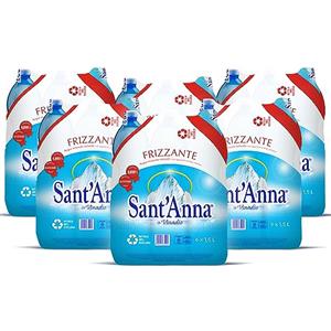 Sant'Anna Acqua Sant'Anna Pack 1,5L Frizzante | 36 bottiglie di Acqua Minerale Frizzante Oligominerale Minimamente mineralizzata | Bottiglie di Plastica 100% Riciclabile