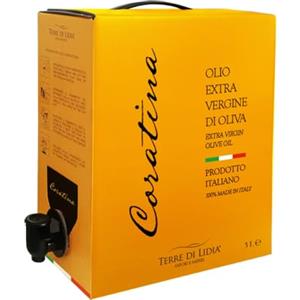 TERRE DI LIDIA SAPORI E SAPERI DI PUGLIA Terre di Lidia - Olio extravergine di oliva - 1 bag in box (3 L) - scatola con rubinetto laterale - Filiera corta, Campagna 2025/2026 - Varietà Coratina, Gusto intenso - Produzione 100% italiana
