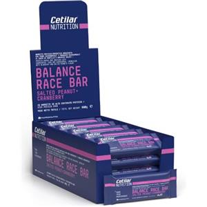 Pharmanutra Balance Race Bar, 20 barrette da 40g Energetiche/Proteiche, Carboidrati (15g), Proteine (12g), Gusto Arachidi Salate+Mirtilli rossi, 164 kcal, Prima/Durante/Dopo l'attività sportiva, Cetilar Nutrition