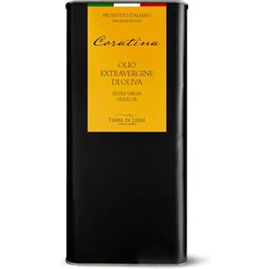 TERRE DI LIDIA SAPORI E SAPERI DI PUGLIA Terre di Lidia - Olio extravergine di oliva - 1 Latta da 5 L- Filiera corta, Campagna 2025/2026, Estratto a freddo - Varietà Coratina, Gusto Intenso - Produzione 100% italiana