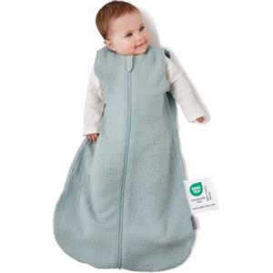 LaLoona baby bedding LaLoona Sacco Nanna Estivo Senza Maniche - Sacco a Pelo Estivo per Bambini Primavera/Estate, 0,5 TOG, 100% cotone, OekoTex Standard 100 - (Menta, 90 cn)