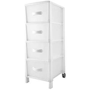 Belli e Forti Cassettiera, Polipropilene, Bianco, Grande, BF01313