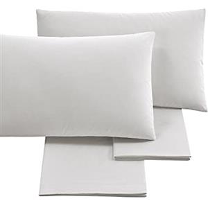 Puraluna CUORE - Completo Letto Matrimoniale | set di lenzuola | MADE IN ITALY | sotto con angoli (Bianco, Matrimoniale)