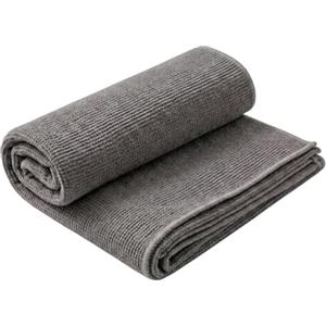 RETIEF Asciugamano Microfibra Waffle 250 GSM - Microfibra 2.0 Ultra Assorbente e Morbida - Telo Palestra, Doccia e Viso Quick Dry - 40x60 50x100 75x150 cm (M, grigio)
