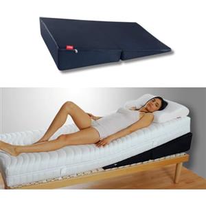 SONNO+ Cuscino Antireflusso Adulti a Cuneo per Letto - Pieghevole con Custodia da Viaggio - Lunghezza 104 cm - Cuscino Reflusso Gastroesofageo Made in Italy - 70x104x20 cm