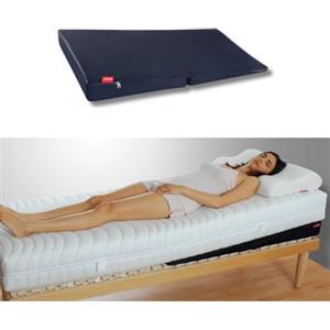 SONNO+ Cuscino Antireflusso Adulti a Cuneo per Letto - Pieghevole con Custodia da Viaggio - Lunghezza 104 cm - Cuscino Reflusso Gastroesofageo Made in Italy - 70x104x10 cm