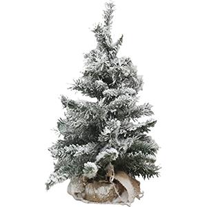 MAURY'S IL NUMERO UNO DEL RISPARMIO MAURY'S ALBERO DI NATALE SINTETICO JUTA VERDE INNEVATO (60 cm, Verde Innevato)