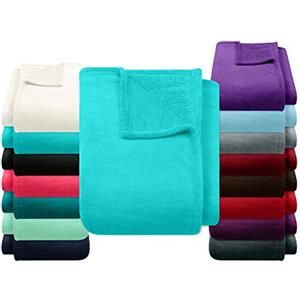npluseins Coral Fleece 1523.2204 - Coperta in pile, 150 x 200 cm, colore: Turchese