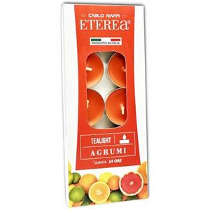 Ma Maison Tealight Confezione da 20 Candele Profumate in Alluminio Lunga Durata 4 Ore - Candeline, Decorative, per la Casa, Lumini - Per Interni Colorate (Arancio | Agrumi)